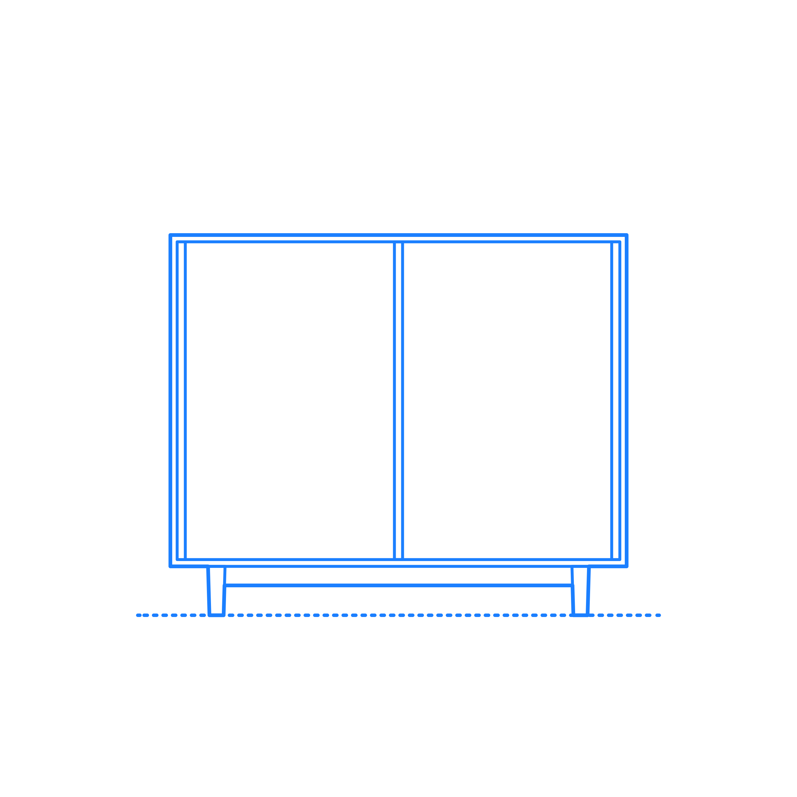 Furniture Credenzas Edel Console Outline Svg File Free Vectors